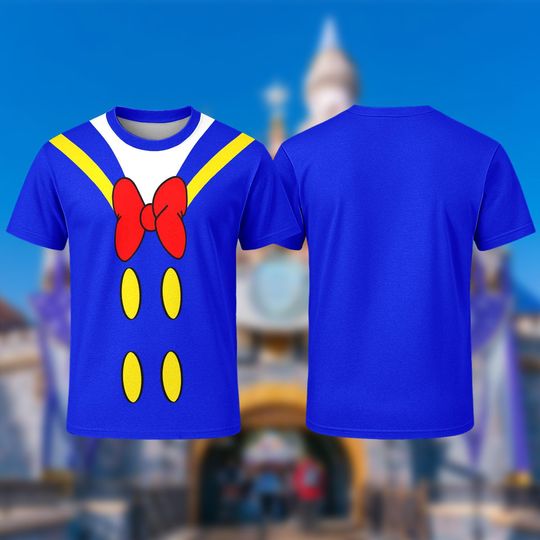 Discover Donald Duck Costume T-Shirt, Mickey And Friend Cosplay Costume Tee