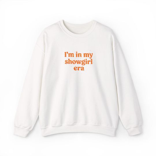Discover Showgirl Era Crewneck Embroidery Sweatshirt - Cozy Unisex Sweater, Perfect Gift for Performers, Casual Wear, Stage Apparel, Fun Party Outfit