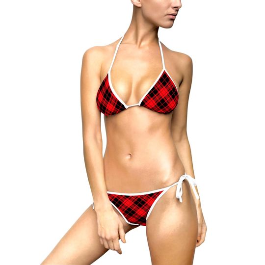 Plaid Women's Bikini Swimsuit