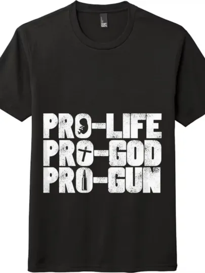 Discover Pro Life Pro God Conservative Patriotic USA Freedom T-Shirt Unisex