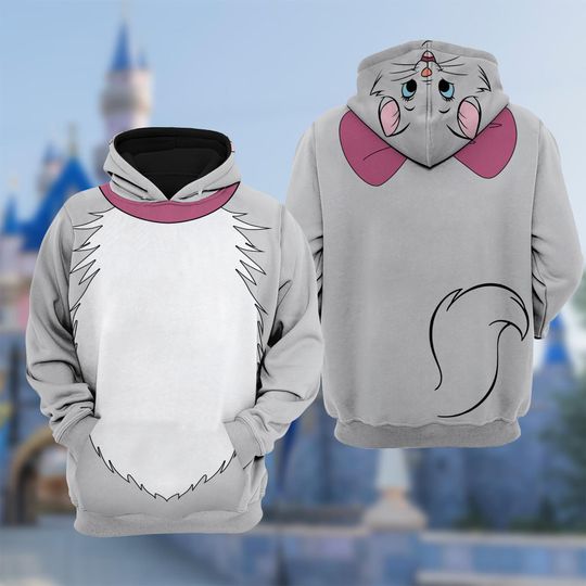 Discover Disney Marie Cat 3D Hoodie T-Shirt, The Aristocats All Over Print Shirt