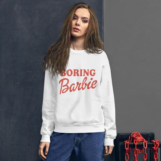 Boring Barbie Sweatshirt | Taylorr Swifts Actually Romantic Era Inspired | Cozy Feminine Retro Pullover