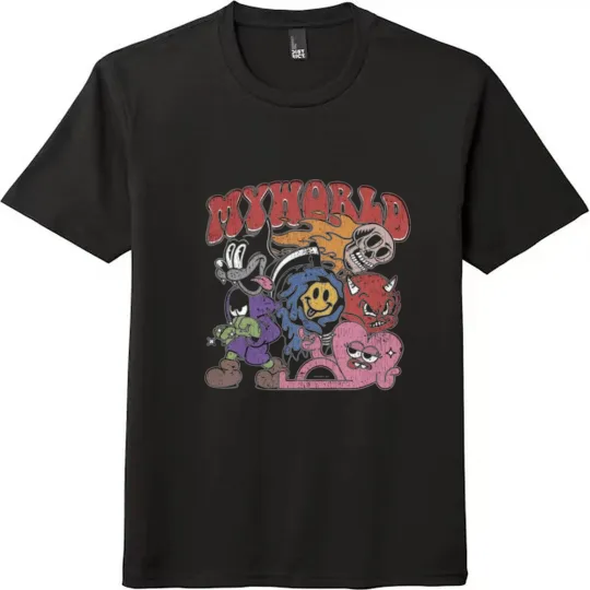 Discover My World Edgy Characters Graphic Unisex Tee