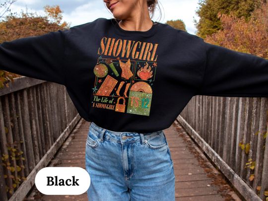 Discover Showgirl Era Crewneck Sweatshirt | Taylorr Swifts New Album Merch | Life of a Showgirl l Showgirl Life Crewneck |