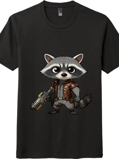 Rocket Raccoon (Guardians of the Galaxy) Cartoon T - Shirt
