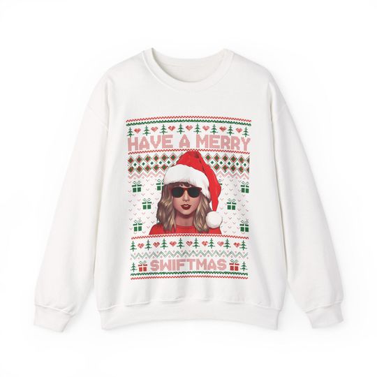 Discover Merry Swiftmas | Unisex Heavy Blend Crewneck Sweatshirt