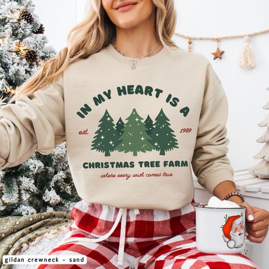 Discover In My Heart Is A Christmas Tree Farm Sweater, Swift Tree Farm Hoodie, The Eras Tour Christmas, Swift Christmas Hoodie, Tis The Damn Season