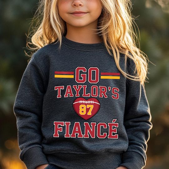 Discover Pop Star Engagement Youth Sweatshirt, Chiefs Game Day Kids Sweatshirt, Kids Cute Go Taylors Fianc T-Shirt, Youth Game Day Sweatshirt