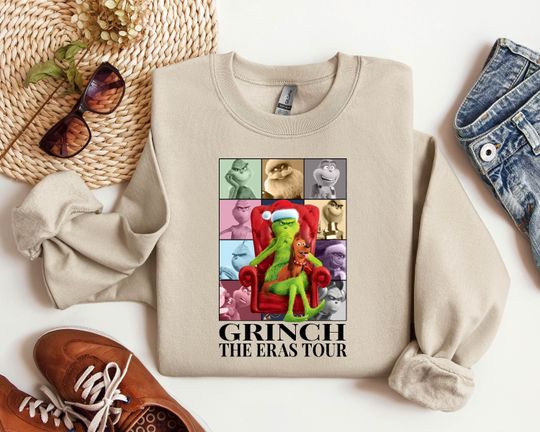 Discover funny character The Eras Tour Sweatshirt, Funny funny character Christmas, funny character Sweatshirt, Christmas Sweatshirt, funny character Sweatshirt, Christmas Vibes Sweater