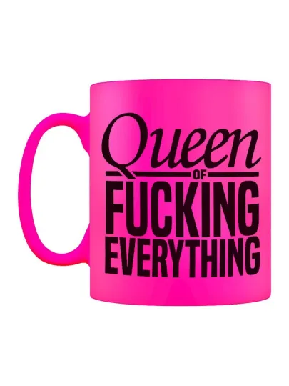 Discover Queen of Everything Pink Neon Mug