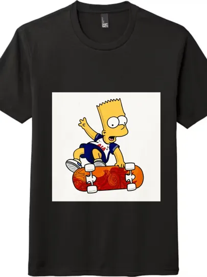 Discover Skateboarding - Style Simpson Printed T - Shirt, Casual Short - Sleeved