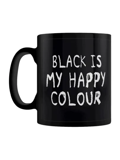 Discover Black Is My Happy Colour Mug