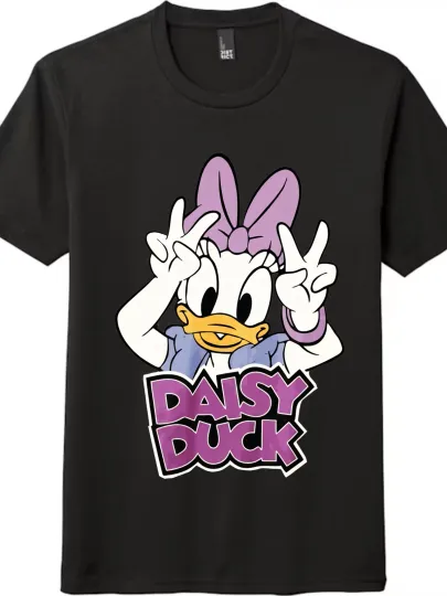 Daisy Duck Unisex Trendy Loose Short-sleeve T-shirt|Casual Cartoon Tee