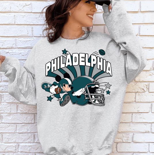 Discover Disney Mickey Philadelphia Football Sweatshirt, Mickey Philadelphia Football Sweatshirt