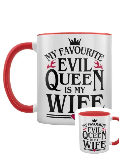 Discover My Favourite Evil Queen Is My Wife Red Inner 2-Tone Mug