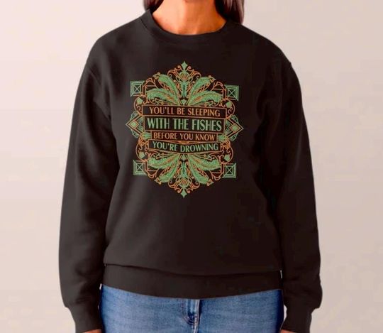 Discover Father Figure - The Life of a Showgirl Unisex Crewneck Sweatshirt Taylorr Swifts Inspired: Youll Be Sleeping With The Fishes