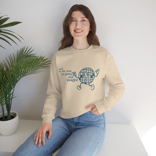 Bejeweled - Disco Ball - Retro - Vintage Feel - Taylorr Swifts Themed - Midnights - Merch - Unisex Heavy Blend Crewneck Sweatshirt