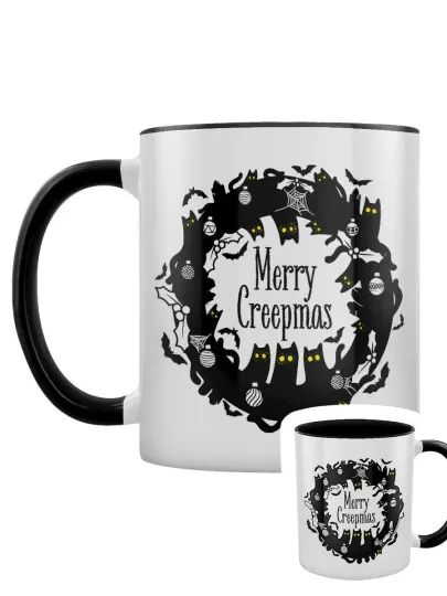 Discover Merry Creepmas Black Inner 2-Tone Mug