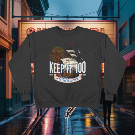 Discover Ophelia Inspired Sweatshirt, Keep it 100, Unisex Crewneck, Eco-Friendly, Shakespeare, Pullover, Sustainable Fashion