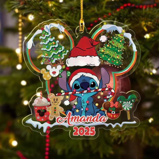 Discover Custom Stitch Christmas Ornament, Stitchmas Ornament
