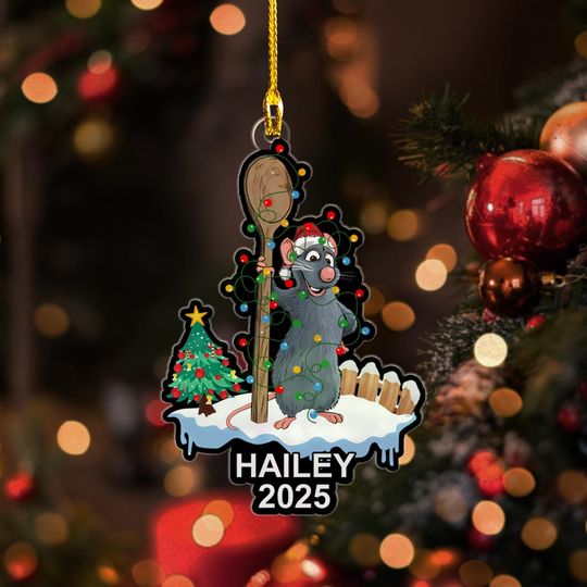 Personalized Ratatouille Chef Acrylic Christmas Ornament