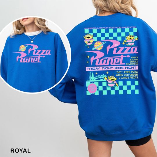 Discover Pizza Planet Toy Story Sweatshirt, Disney Aliens Sweatshirt, Pizza Planet Hoodie,Toy Story Family Hoodie, Funny Disney Pizza Crewneck
