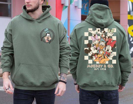 Discover Retro Mickey & Co 1928 Hoodie: Disneyland Family Hoodie