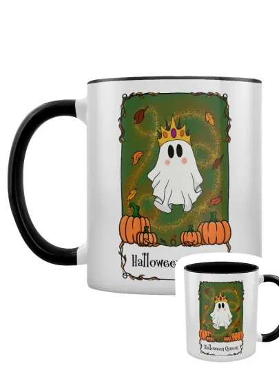 Discover Halloween Queen Ghost Tarot Black Inner 2-Tone Mug