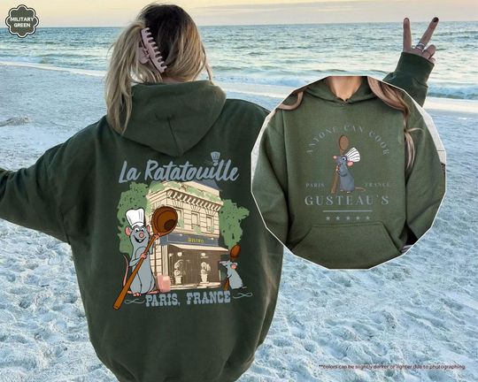 Discover Disney Ratatouille Hoodie, Little Chef Remy Hoodie, Pixar Ratatouille Gift, Paris France Hoodie, Gusteau's Hoodie, Mouse Chef Hoodie