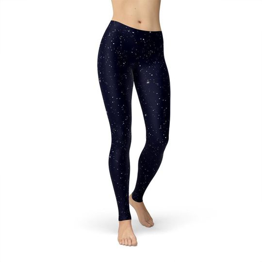 Discover Black Cosmos Galaxy Leggings, Gifts for Her