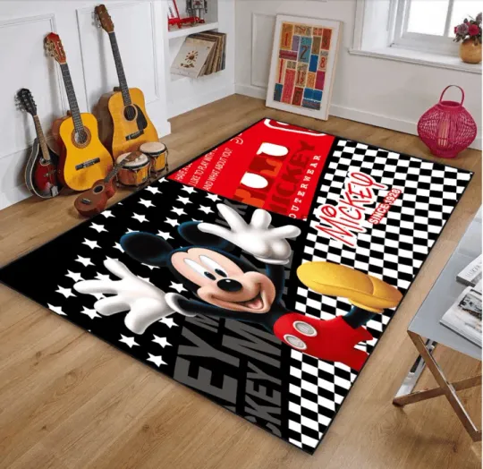 Discover Disney Mickey Minniee Mouse Area Living And Bed Room Rug Gift
