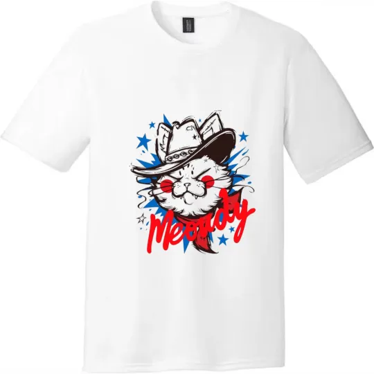 Discover Meowdy Cool Cat Graphic Unisex Tee