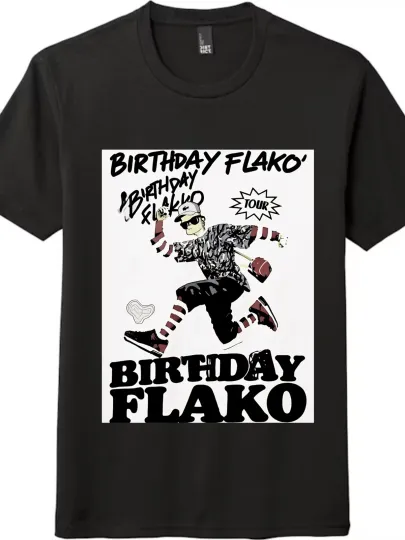 Discover Birthday Flako - Themed Unisex Trendy Loose Short - Sleeve T-Shirt |Casual Tee