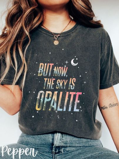 Discover But Now The Sky Is Opalite Shirt, Taylorr Swifts Lyric Tee, Opalite Showgirl T-Shirt, Dancing in the Lightning Graphic Tee