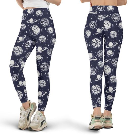 Discover Cosmic Space Leggings, Yoga Pants, Astronomy