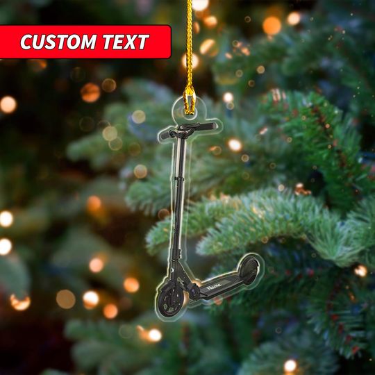 Discover Personalized Scooter Christmas Light  Christmas Ornament, Electric Folding Scooter Christmas Ornament, Mobility Scooter Tree Decor
