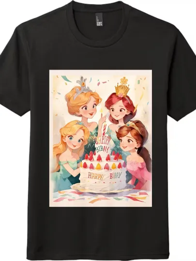 Discover Princess Birthday Party Theme Short - Sleeve T - Shirt