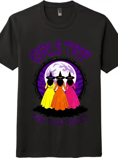Discover Halloween Witch Girlfriends  Printed T-Shirt-Unisex Casual Short Sleeve Tee