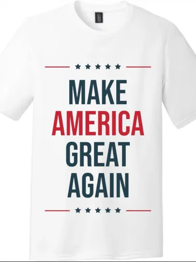 Make America Great Again Patriotic Slogan T-Shirt | Conservative Tee USA Pride