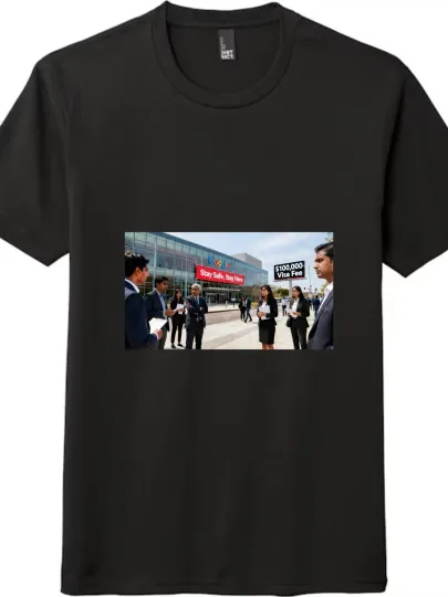 Discover Tech Workplace & Visa Debates” Google Campus Themed Creative T-shirt