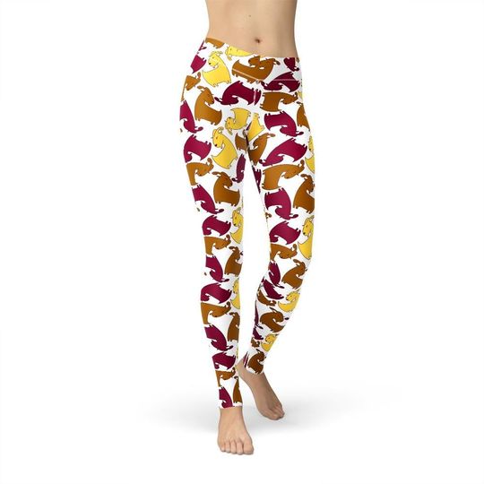 Discover Brown Ram Leggings, All Over Print, Animal Print, Ram Pattern, Cute Workout Clothes, Yoga Pants, Hippie Style, Gift for Her