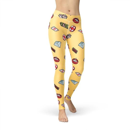 Discover Casino Chips Leggings, All Over Print, Gambling, Poker Night, Casino Games, Fun Workout Clothes, Yoga Pants, Card Player Gift