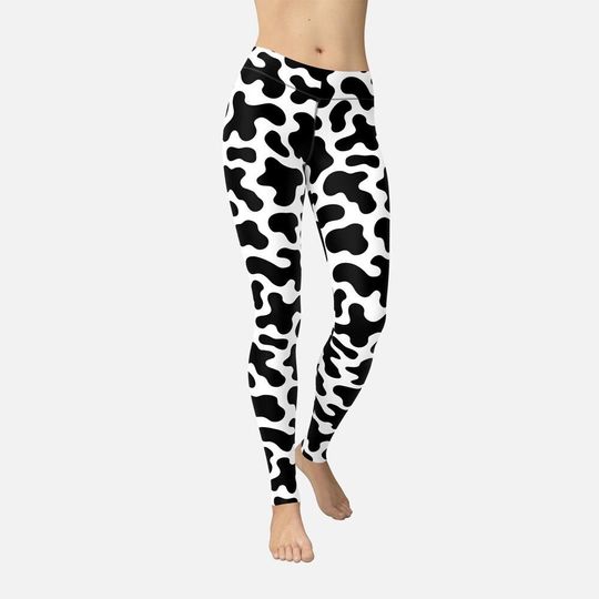 Spotted Dalmatian Dog Leggings, Cute Dalmatian, Dog Lover Gift, Yoga Pants, Fun Workout Clothes