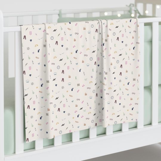 Discover Eras Symbols Baby Blanket | Microfiber Baby Blanket | Eras Aesthetic Baby Gift | One-Sided Print