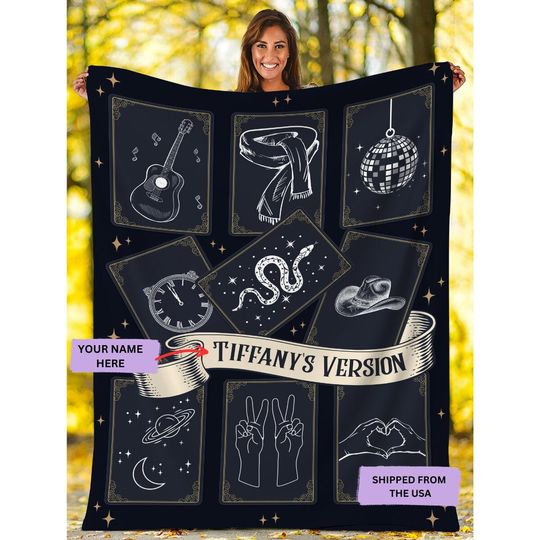 Discover Throw Blanket Couch Personalize, Sherpa Blanket Best Friend Birthday Gift, Christmas Present, Speak Now Blanket