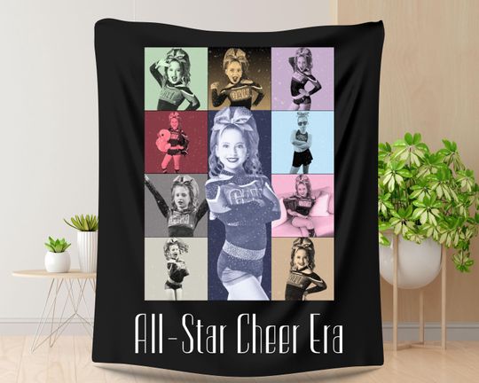 Custom Cheerleading Photo Blanket: Taylorr Swifts Era Style