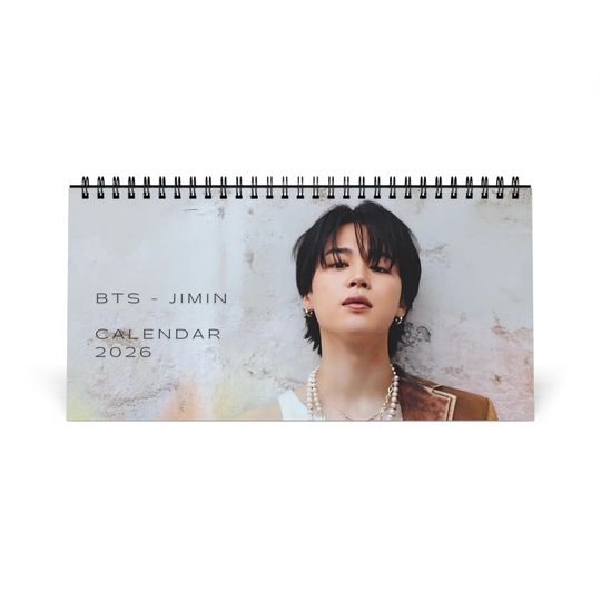 BTS Jimin 2026 Desktop Calendar: Park Ji-min K-Pop Fan Gift