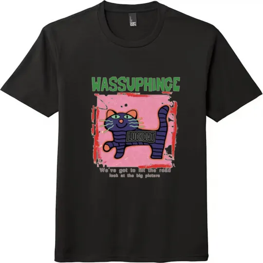 Discover Wassuphinge Luckcat Graphic Unisex Tee