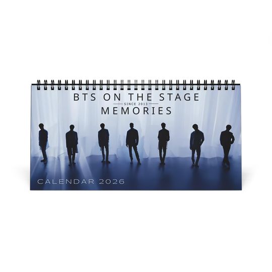 BTS 2026 Desktop Calendar - On Stage Concert Moments - K-Pop Army Gift