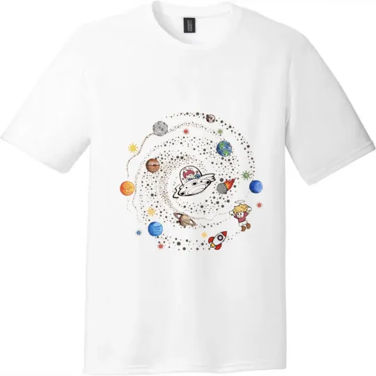 Discover Space Adventure UFO Graphic Unisex Tee